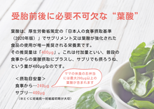 画像をギャラリービューアに読み込む, 葉酸サプリ
